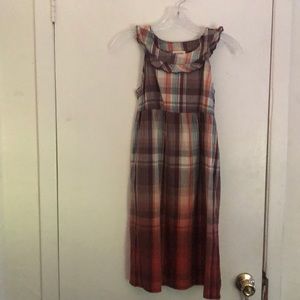 Brown plaid dress